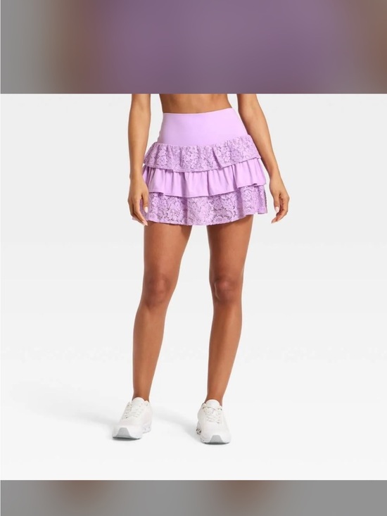 JoyLab Dresses & Skirts - JoyLab Women's Layered Ruffle Skort - Purple M